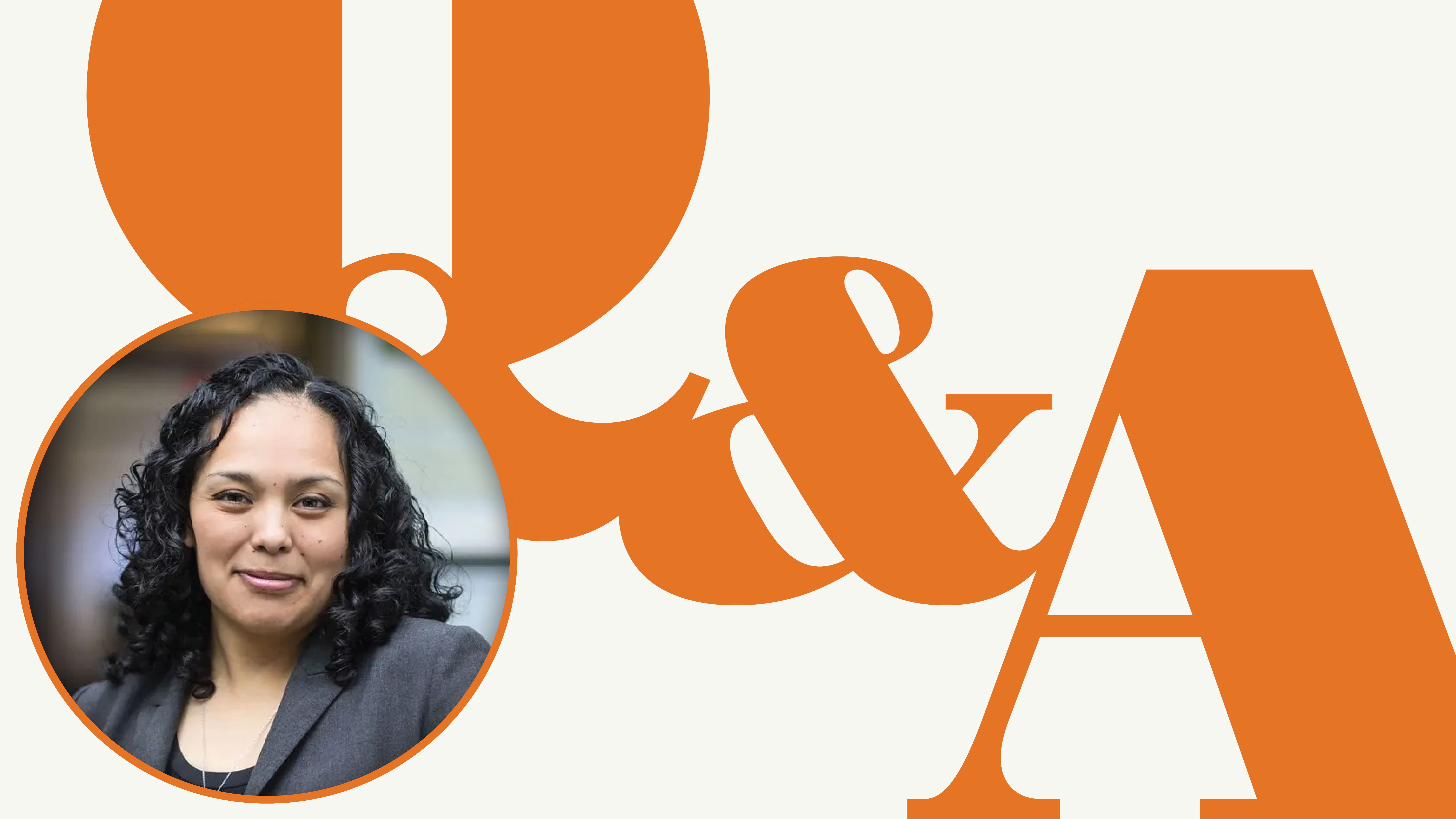 Q&A graphic with a headshot of UVA religious studies professor Nichole Flores