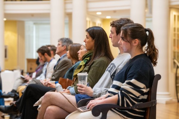 Students sitting and listening during and D360 event