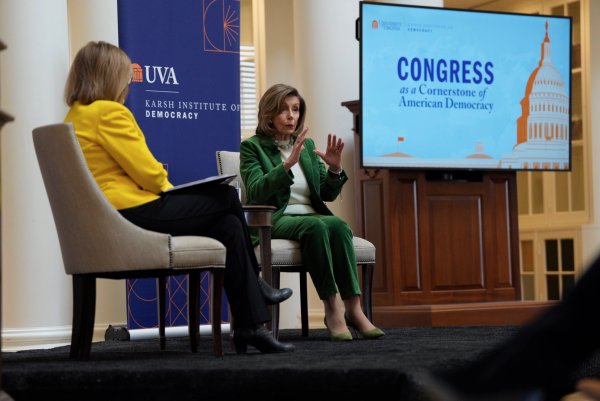 Nancy Pelosi at UVA's Rotunda