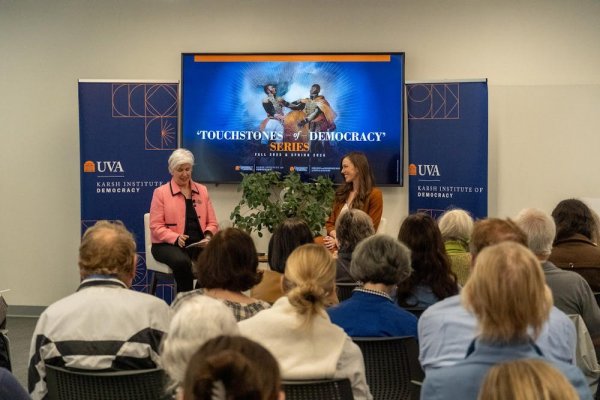 Lauren Duval in conversation with Jane Kamensky as part of the Karsh Institute's "Touchstones of Democracy" event series