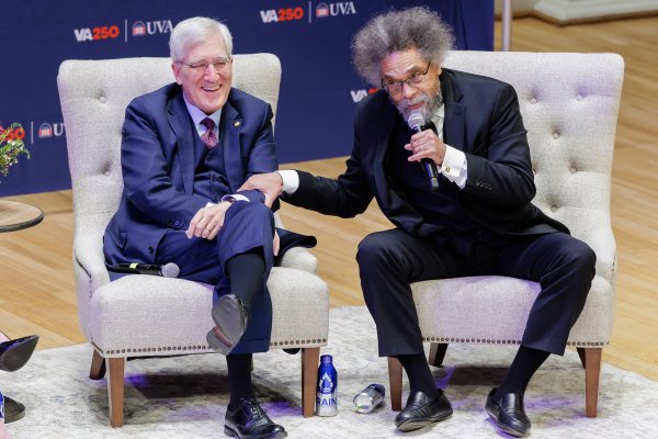 Robert P. George and Cornel West speaking at ”UVA250 Presents”