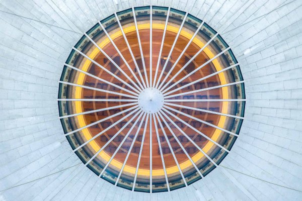 Drone shot of the Rotunda oculus
