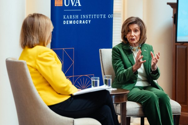 Rep. Nancy Pelosi in conversation with USA Today's Susan Page