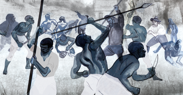 Painting of a battle