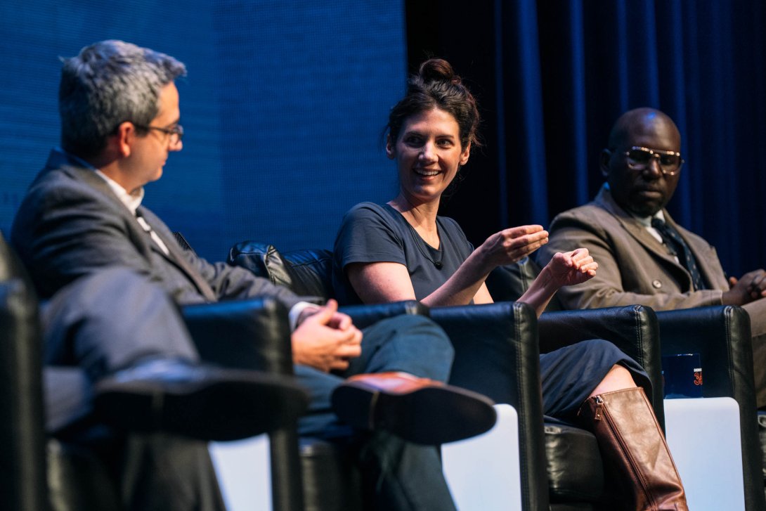 Annie Lowrey speaking at "Building the American Dream: Work, Tech, and Community in a Shifting Economy"