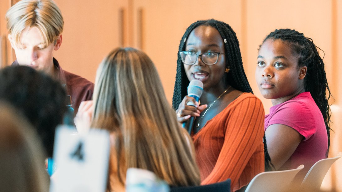 Students participating in the Civic Cornerstone Fellowship