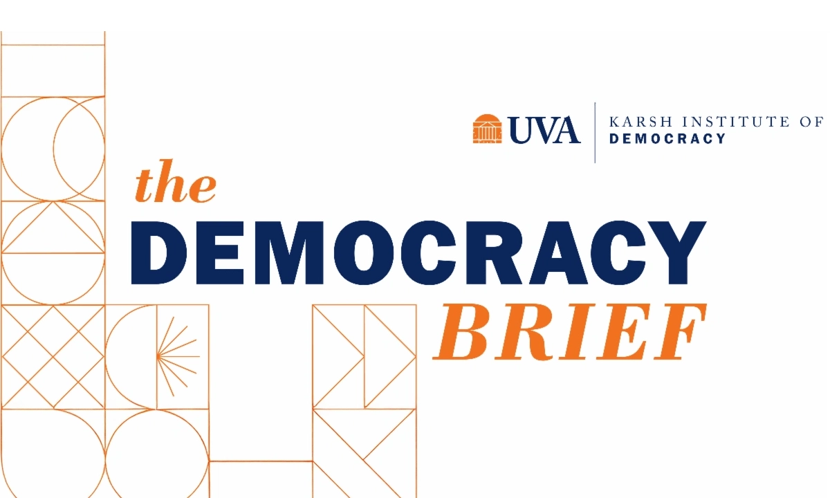 Graphic for The Democracy Brief newsletter